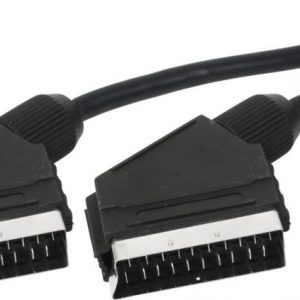 Scart/scart kaksipuolinen 21-pinninen 1 m