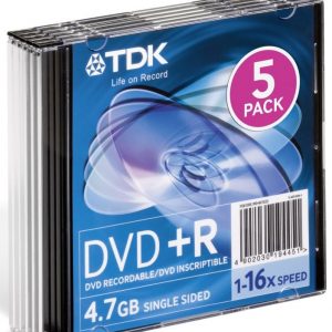 TDK DVD+R 5-pack (JewelCase)